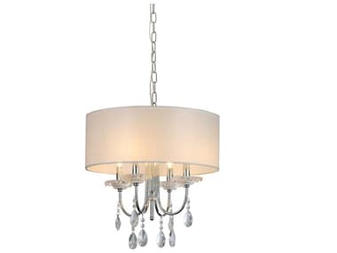 Pasargad Home Vicenza Bizet 4-Light Silver Drum Chandelier PDPGS11