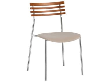Pasargad Home Osaka Saga Beech Wood Beige Upholstered Armless Dining Chair Set of 2 PDPJ1030