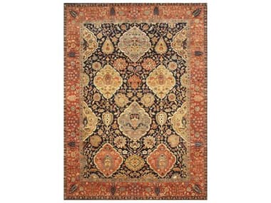 Pasargad Home Kerman Bordered Area Rug PDPLAVARB