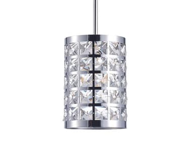 Pasargad Home Bliss Hermoza 1-Light Chrome Silver Mini Pendant PDPMT04