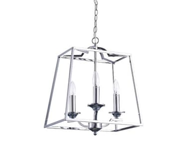Pasargad Home Bliss Lionnel 3-Light Silver Clear Candelabra Chandelier PDPMT08