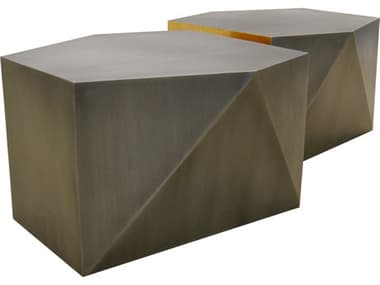 Pasargad Home Byzantine Urban Chic Metal Grey Coffee Table PDPRR0837