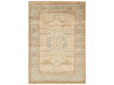 Pasargad Home Oushak Bordered Area Rug PDPS1IIVOLBLU4X6