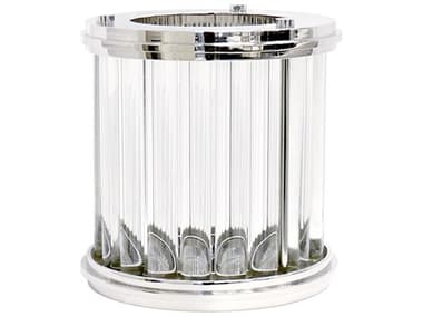 Pasargad Home Beacon Lucian Silver Clear Hurricane PDPSAB684S