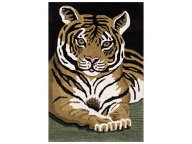 Pasargad Home Forest Tiger Animal Prints Area Rug PDPSH1882X3