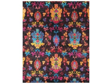 Pasargad Home Aqua Silk Floral Area Rug PDPSLK277X8