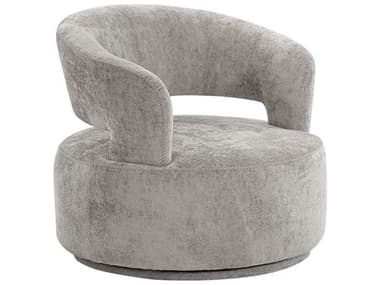 Pasargad Home Noho Piagia Swivel Silver Accent Chair PDPZW20087