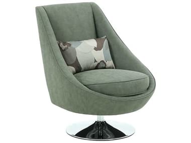 Pasargad Home Noho Mason Swivel Green Accent Chair PDPZW20088