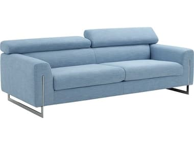Pasargad Home Noho Serena Blue Silver Upholstered Sofa PDPZW2027B3
