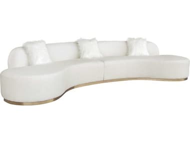 Pasargad Home Noho Simona Cream White Upholstered Sofa PDPZW943W