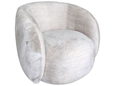 Pasargad Home Noho Napoli Swivel White Accent Chair PDPZW990