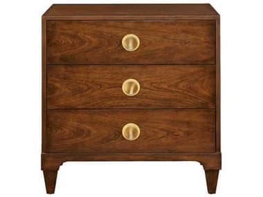 Port Eliot 3-Drawers Brown Mahogany Wood Dresser PETPC1000M