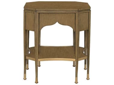 Port Eliot Octagon Wood Light Walnut End Table PETPC6050WL