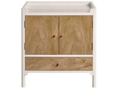 Port Eliot 1-Drawer White Nightstand PETPE002WHLQBL