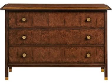 Port Eliot 3-Drawers Brown Mahogany Wood Dresser PETPE014BRM