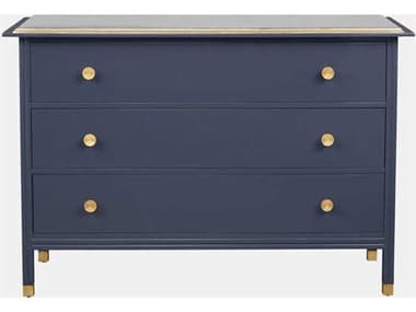 Port Eliot 52" Wide 3-Drawers Blue Dresser PETPE014MLLQ