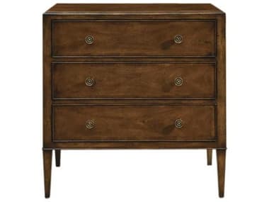 Port Eliot 3-Drawers Brown Mahogany Wood Dresser PETPE106M