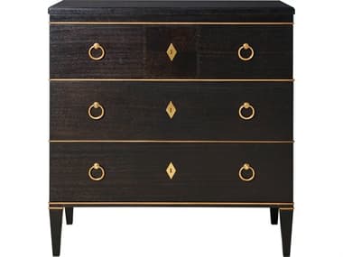 Port Eliot Biedermeier Antique Black Accent Chest PETPE129P