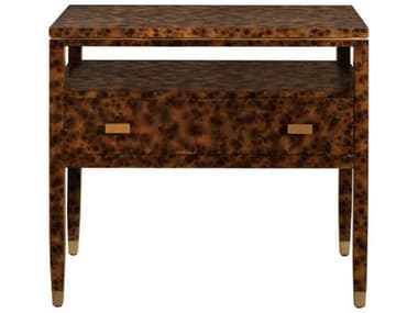 Port Eliot Rectangular Wood Tortoise End Table PETPE603TR