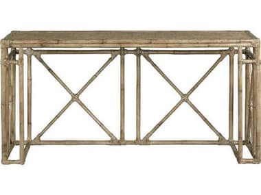 Port Eliot 60&quot; Rectangular Rattan Light Ash Console Table PETPE705LA