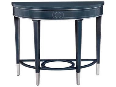 Port Eliot 38&quot; Demilune Wood Milan Lacquer Console Table PETPE738MLLQ