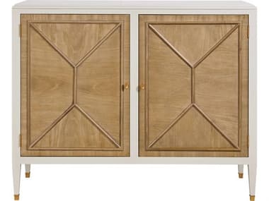 Port Eliot Regency Bleach White Lacquer Brown Accent Chest PETPE778BLWHLQ