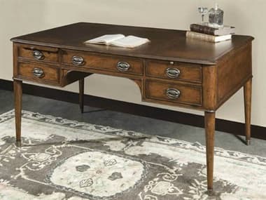 Port Eliot English Mahogany Brown Wood Secretary Desk PETPE860M