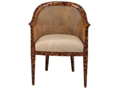 Port Eliot Genova Brown Upholstered Arm Dining Chair PETPECH06TR