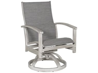 Castelle Biltmore Antler Hill Sling Dining Aluminum Swivel Rocker Dining Arm Chair PF0A78
