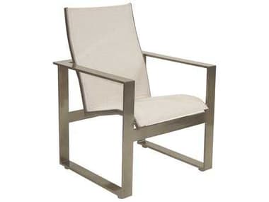 Castelle Park Place Sling Dining Cast Aluminum Dining Arm Chair PF2275