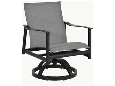 Castelle Barbados Sling Aluminum Swivel Rocker Dining Arm Chair PF2A68