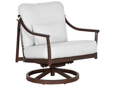 Castelle Larga Cushion Aluminum Swivel Rocker Lounge Chair with One Accent Pillow PF3C15R