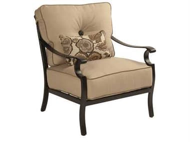 Castelle Monterey Deep Seating Cast Aluminum Lounge Chair with One Kidney Pillow PF5810T