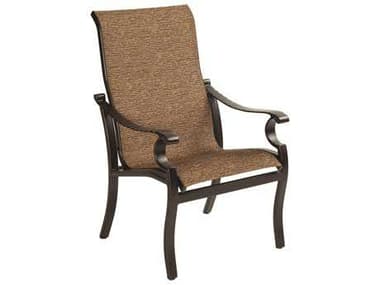 Castelle Monterey Sling Dining Cast Aluminum Dining Arm Chair PF5896