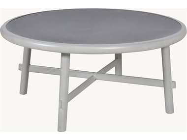 Castelle Barbados Aluminum 42'' Wide Round Chat Table PFA2CC42