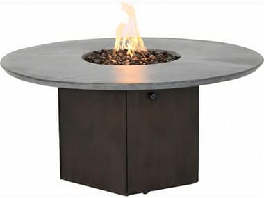 Castelle Nicoya Cast Aluminum Round Coffee Fire Pit Table PFA5CF48WL