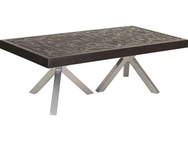 Castelle Altra Aluminum 48-50W x 32-34D Large Rectangular Coffee Table PFARC3248