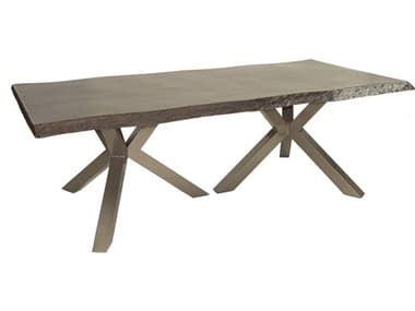 Castelle Altra Aluminum 84-86W x 44D Rectangular Dining Table PFARD84