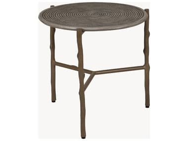 Castelle Twig Aluminum 22'' Wide Round Coffee Table PFB4CP20