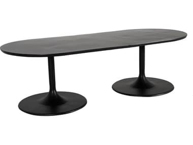 Castelle Tulips Aluminum 108'W x 42''D Oval Dining Table PFE1ODK108