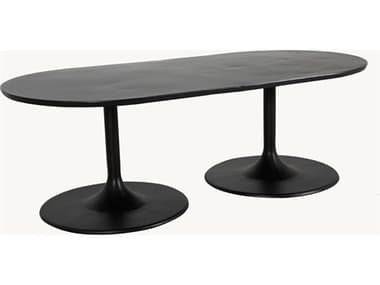 Castelle Tulips Aluminum 84'' W x 42'' D Oval Dining Table PFE1ODK84
