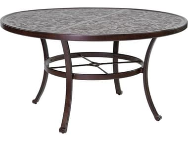 Castelle Vintage Cast Aluminum 54 Round Dining Table Ready to Assemble PFNCD54