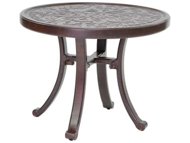 Castelle Vintage Cast Aluminum 24 - 26 Round Occasional Table Ready to Assemble PFNCP24
