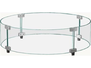 Castelle Round Glass Wind Guard for 48'' Firepits PFWGC48