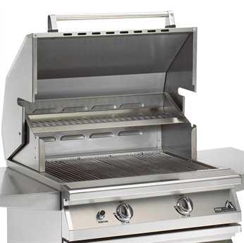 PGS Grills Legacy Newport Gourmet 30'' Propane BBQ Grill Head with Infrared Rotisserie Burner PGS27RLP