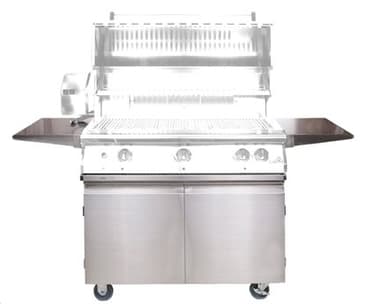 PGS Grills Legacy Stainless Steel Portable Cart for Pacifica Grills with Two Side Shelves PGS36CART