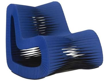 Phillips Collection Seat Belt Blue / Black Accent Chair PHCB2063BL