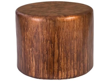 Phillips Collection Copper Acid 24" Round Fiberglass Vanbraun End Table PHCCH77703