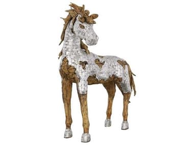 Phillips Collection Silver Brown Standing Mustang Horse Woodland Sculpture PHCID113408