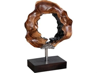 Phillips Collection Origins Natural Brown Silver Sculpture PHCID115584